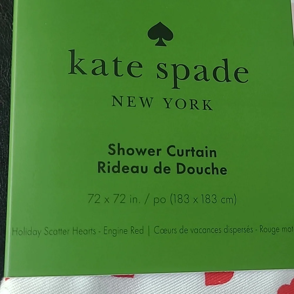 Kate Spade Hearts Shower Curtain